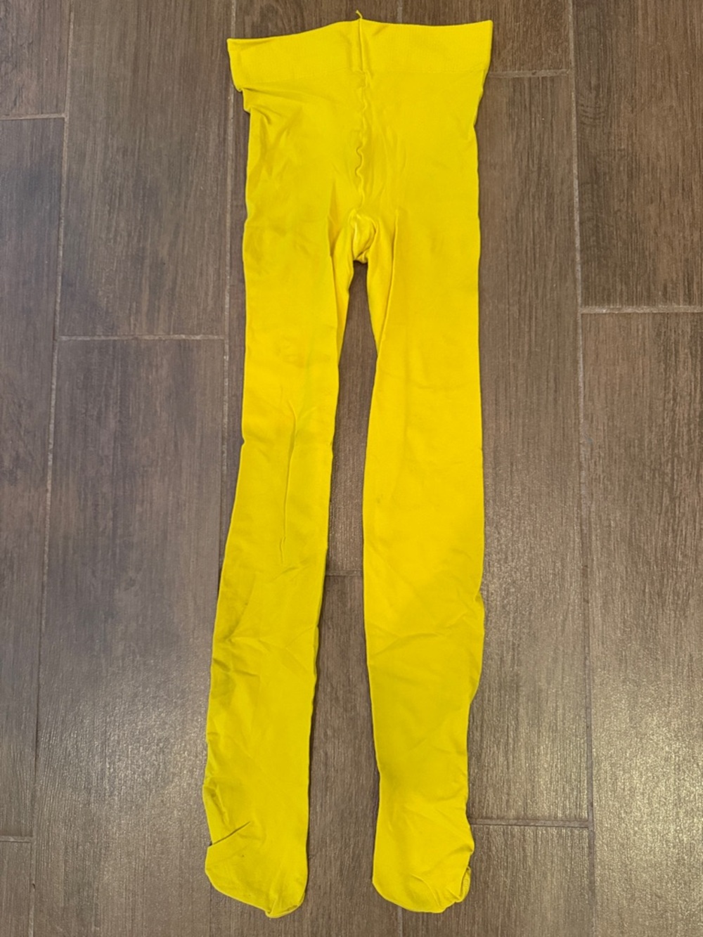 BRAND NEW Hanes Bright Yellow Opaque Tights